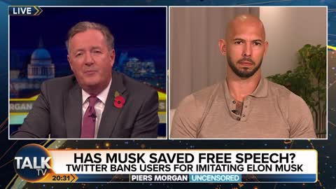 Andrew Tate RETURNS To Debate Piers Morgan free speech