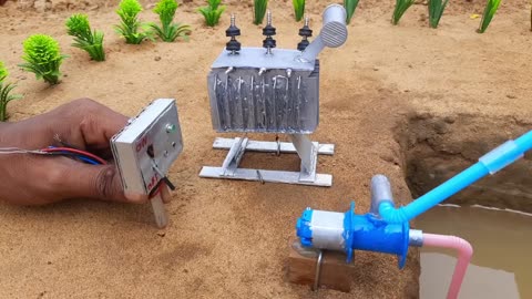 How to make mini water pump | Science project | Water filter tank construction