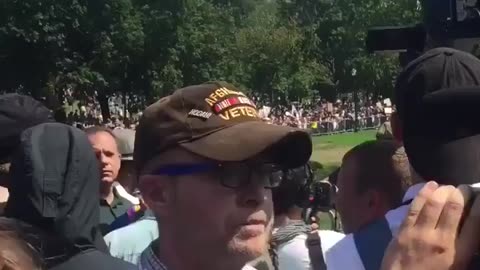 Aug 19 2017 Boston free speech rally 1.6 Antifa chant 'fuck off, Nazi scum' at Afghanistan veteran