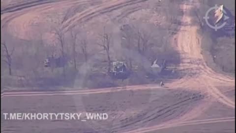 Domestic ram-kamikaze drone RAM X hits the Russian ZRGK "Tunguska" in the