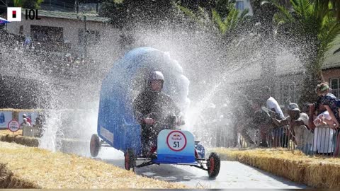 Watch: Wackiest of rides at Red Bull Box Cart Race in Cape Town