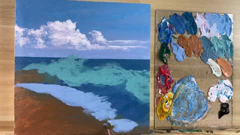 How to Paint Waves / Acrylic Painting / Correa Art