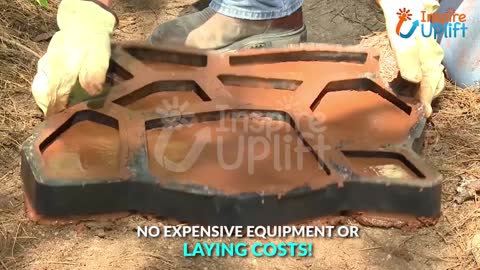 Garden Path Maker Mold - How To Make Concrete Walkway Cement Rock - Plastic Molds