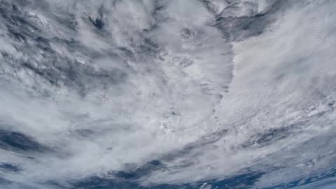 An Astronaut's View - Cloudy Day on Earth