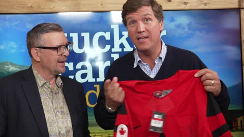 [Tucker Carlson Joins Team Canada] with NHL Star Theo Fleury