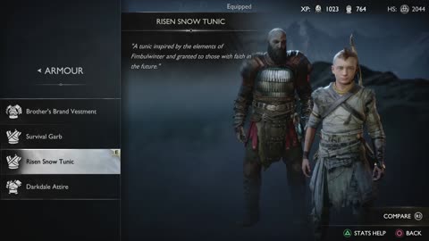 How to Get Atreus Risen Snow Tunic Armor GOD OF WAR RAGNAROK Atreus Risen Snow Tunic Cosmetic GOW 5