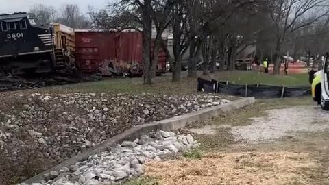 Insane Train Derailment In Chattanooga, TN