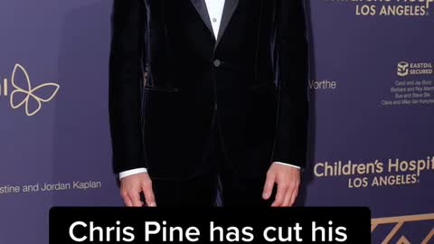 Chris Pine has cut his long hair and gone full silver fox