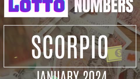 SCORPIO JACKPOT WINNER!!💸❤️💲💕❤️✨👉JANUARY 2024❤️💲✨💕💰❤️💸✨ Lucky Lotto Numbers. #tarot #lottonumbers