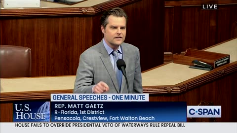 Matt Gaetz: No Raise in Debt Limit Without Work Requirements!