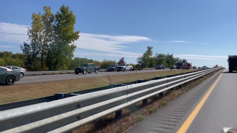 Van Rollover On I-93 In Concord, NH