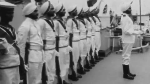 Indian Naval Ship "Talwar" Visits Ghana | Tema Naval Base | Lt. Gen Ankrah & Air Mshl Otu | Feb 1968