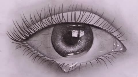 How to draw realistic eyes for beginners with pencil | Pencil Sketch Video | Easy to draw