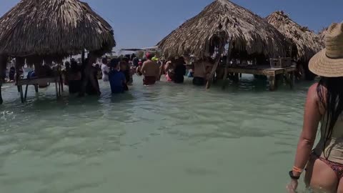 CHOLÓN ISLAND Cartagena COLOMBIA 4K | CHOLON LA PLAYA of the PARTY in CARTAGENA