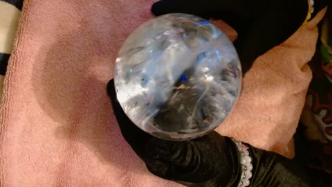 Unboxing of High Quality Clear Quartz Sphere