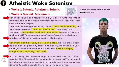 THE CONVERGENCE OF HUMANISM, WOKE, LGBTQ+ AND SATANISM - Lloyd De Jongh