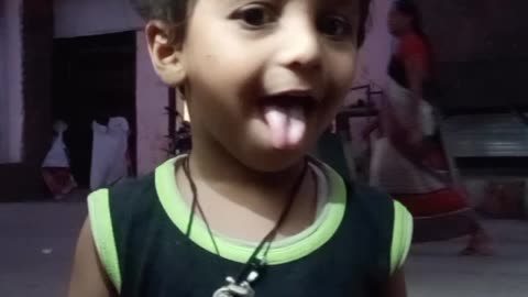 My cute son