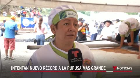 Celebran el Día Internacional de la Pupusa con un nuevo récord mundial en El Salvador