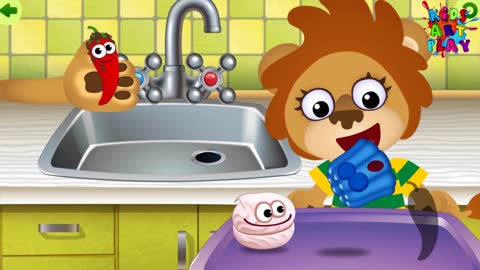 Funny Food Kindergarten learning games for toddlers - Games For Kids