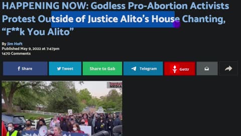 Abortionists Show Up At Alito's House