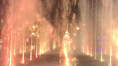 Dancing fountains in Russia