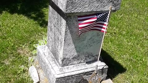 A special monument to a Civil War hero killed in 1862, just 25 years old.