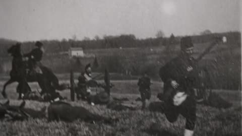 Capture Of Boer Battery (1900 Original Black & White Film)