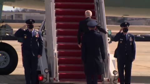 President Biden Falling Stairs