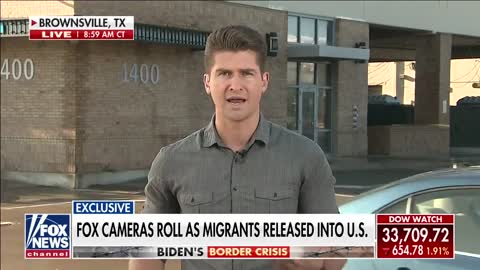 Exclusive footage shows migrants being released into US