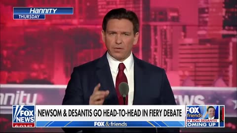 Trump reacts to Newsom-DeSantis debate: Wish them well for 2028!