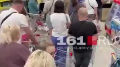 Rostov local media report that local grocery stores have giant queues