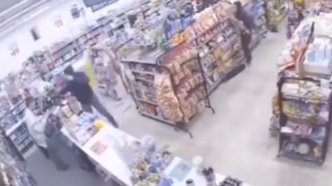 Shoplifters Take Down Armed Robber