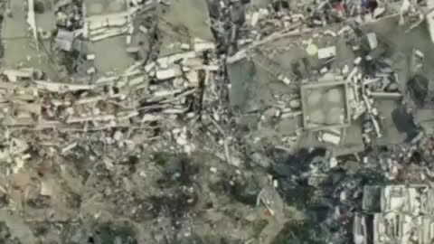 This is what the Gaza Strip looks like from a bird's eye view.