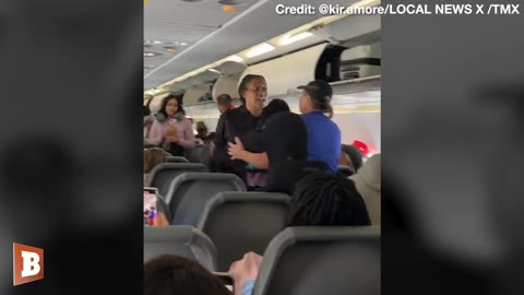 Woman CARRIED Off Frontier Flight Allegedly Tried to BITE Officers