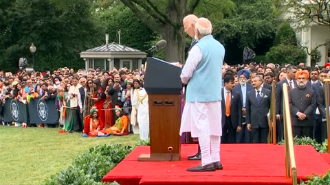 Ceremonial welcome for pm modi at the white House