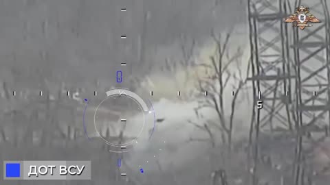 anti-tank missile of the special forces unit hit the enemy pillbox