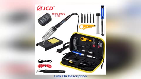 Review JCD Adjustable Temperature LCD Soldering iron k