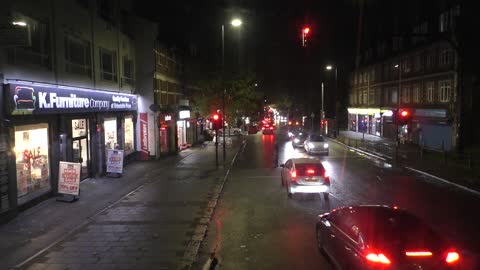 Bus night ride London Kilburn Neasden