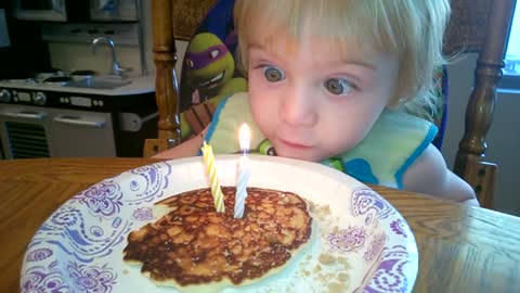 Baby Hilariously Fails To Blow Out Birthday Candles