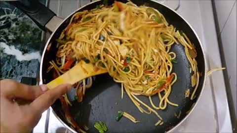 Veg HakkaNoodles Recipe -veg chowmein easy recipe| 3S Kitchen