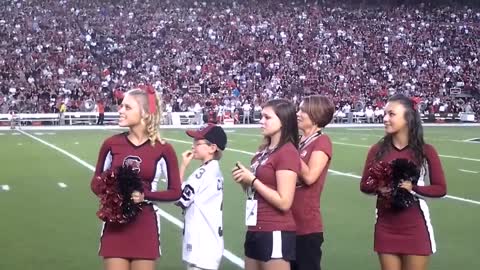 Surprise Military Family Welcome Home at South Carolina Football Game