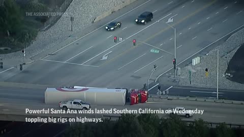 Powerful Santa Ana winds lash California