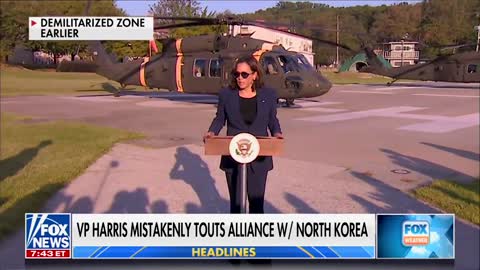 Kamala Harris: “The United States shares a very important relationship, which is an alliance with the Republic of North Korea.”