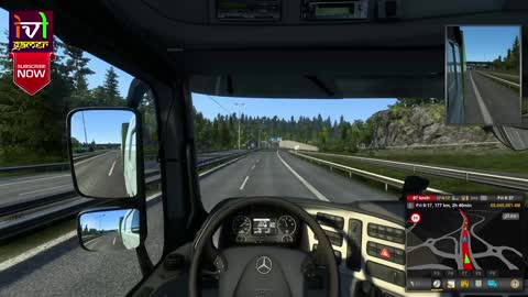 Speed Test Mercedes Actros - ETS 2 1.45 - #ets2 #mercedestruck #speedtest