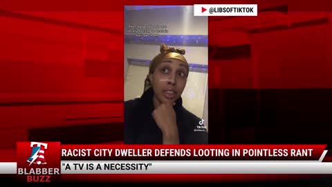 Racist City Dweller Defends Looting In Pointless Rant