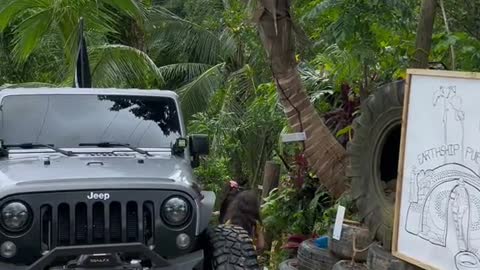 The entrance to Earthship Puerto Rico