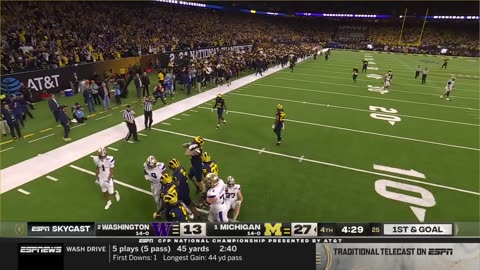 EVERY CALL from Michigan’s GAME-SEALING INT in the National Championship 🔥 | ESPN College Football