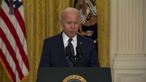 Biden is asked if he feels there was a mistake in depending on the Taliban