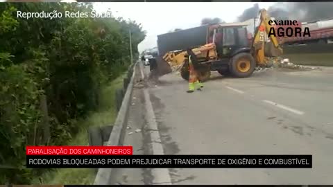 Paralisação dos caminhoneiros: associações alertam para possível falta de combustível e oxigênio