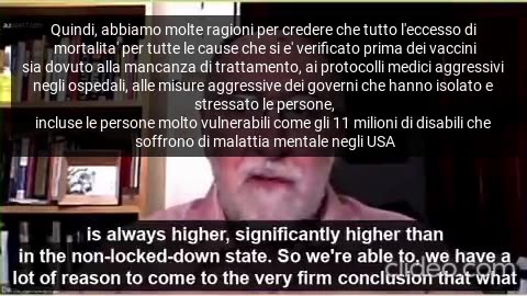 L'eccesso di mortalità rivela la verità su covid e vaccini (sintesi) - Prof. Denis Rancourt